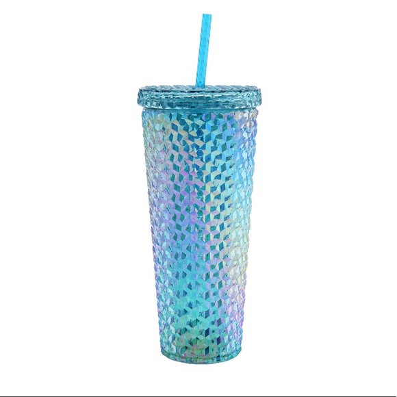 26oz Studded Acrylic Tumbler Iridescent Teal - Picture 2 of 8